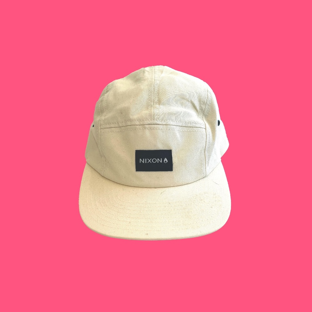 Nixon 5 Panel Hat - Cream OS NWOT